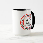 Grappige nachtdienst verpleegkundige Mok (Voorkant rechts)