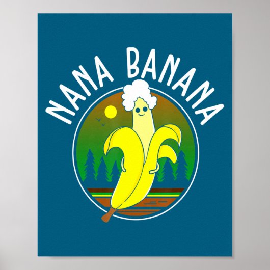 Grappige Nana Banana Poster (Voorkant)