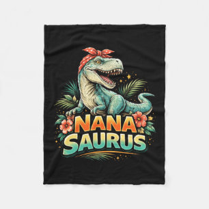 Grappige Nanasaurus T Rex Dinosaur Nana Familie Fleece Deken