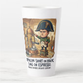 Grappige Napoleon koffie karikatuur - Tekort aan l Latte Mok (Voorkant)