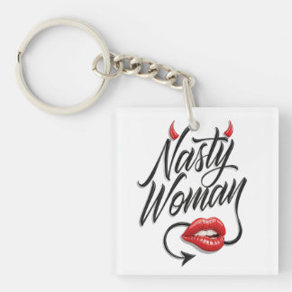 Grappige "Nasty woman" Sleutelhanger