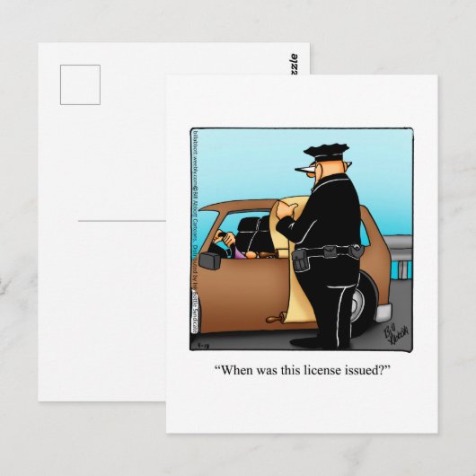 Grappige National Police Week-ansichtkaart Briefkaart (Voorkant / Achterkant)