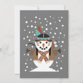 Grappige Native American kerstboom decoraties Kaart (Voorkant)