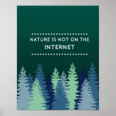 Grappige natuur en internet citaat poster (Voorkant)