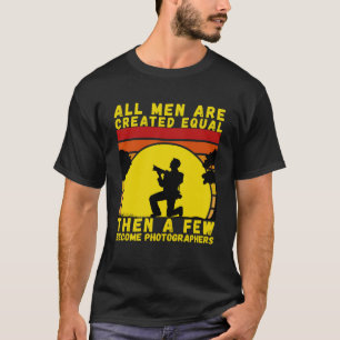 Grappige Natuur Fotografie Camera T-shirt voor Fot