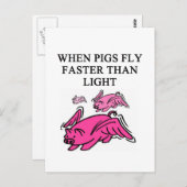 grappige natuurkunde briefkaart (Voorkant / Achterkant)