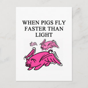 grappige natuurkunde briefkaart