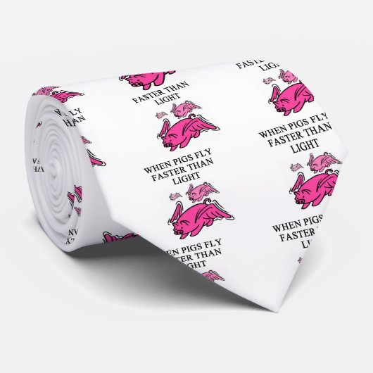 grappige natuurkunde stropdas (Opgerold)