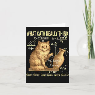 Grappige Natuurkunde Wetenschap Humor Wat Katten E Kaart