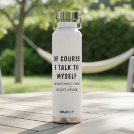 Grappige Natuurlijk Praat Ik Met Mezlf Grappen Naa Waterfles