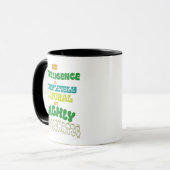 Grappige Natuurlijke Intelligentie Vintage Typogra Mok (Voorkant links)