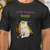 Grappige Naughty Cat Kerstmis T-shirt