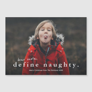Grappige Naughty Definitie Foto Kerst Vakantiekaar