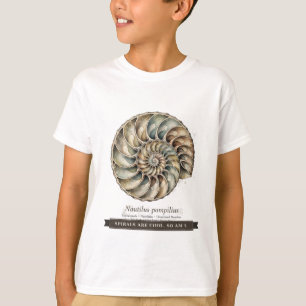 Grappige Nautilus Schelp voor Kinderen T-shirt