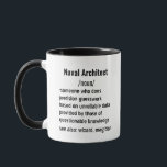 Grappige Naval Architect Definitie geschenken Mok<br><div class="desc">Ontdek een verscheidenheid aan doordachte geschenken voor Naval Architects, geschikt voor zowel mannen als vrouwen. Van grappige en praktische cadeau-ideeën tot items die hun passie voor dieren in het wild vieren, deze selecties eren de toewijding en expertise van degenen in Naval Architect-rollen. Ideaal voor feestdagen, verjaardagen of elke gelegenheid om...</div>