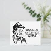 Grappige nazi briefkaart (Staand voorkant)