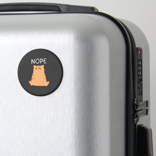 Grappige Nee Kat Grafiek Magneet (Insitu (bagage))