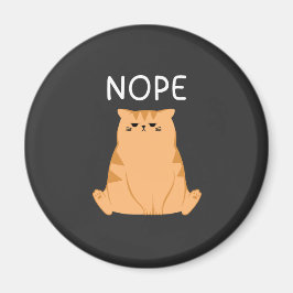 Grappige Nee Kat Grafiek Magneet