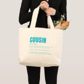 Grappige Neef Definitie Grote Tote Bag (Voorkant (product))