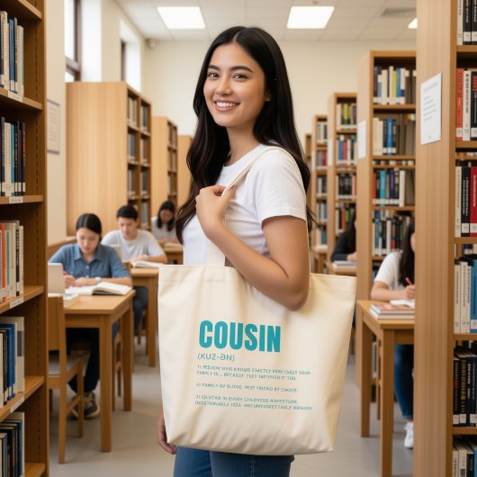 Grappige Neef Definitie Grote Tote Bag