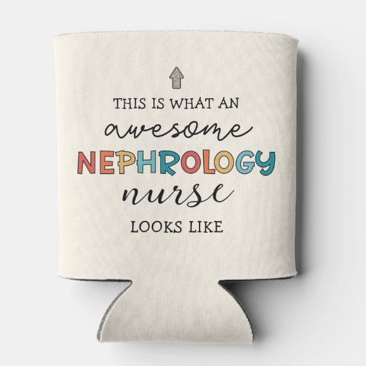 Grappige Nefrologie Verpleegster Geweldige Waarder Blikjeskoeler (Achterkant)