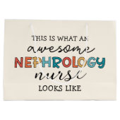 Grappige Nefrologie Verpleegster Geweldige Waarder Groot Cadeauzakje (Achterkant)