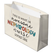 Grappige Nefrologie Verpleegster Geweldige Waarder Groot Cadeauzakje (Achterkant Gekanteld)