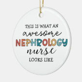 Grappige Nefrologie Verpleegster Geweldige Waarder Keramisch Ornament (Links)