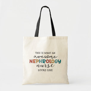 Grappige Nefrologie Verpleegster Geweldige Waarder Tote Bag