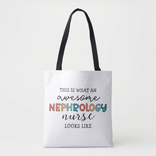 Grappige Nefrologie Verpleegster Geweldige Waarder Tote Bag (Voorkant)