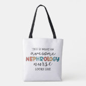 Grappige Nefrologie Verpleegster Geweldige Waarder Tote Bag (Achterkant)
