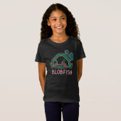 Grappige Neon Blobvis – Grappige Cartoon uit de Di T-shirt (Voorkant volledig)