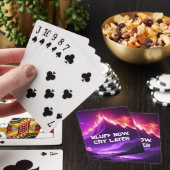 Grappige Neon Bluff Nu, Huil Later Pokerkaarten (Insitu)