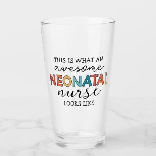 Grappige neonatale verpleegkundige Geweldige waard Glas