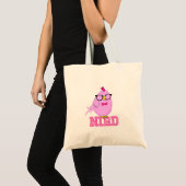 Grappige Nerd Vogel met Bril | Schattige Vogel Woo Tote Bag (Voorkant (product))