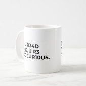 Grappige nerdige code spreuk koffiemok (Voorkant links)