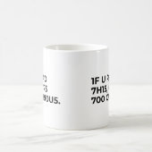 Grappige nerdige code spreuk koffiemok (Center)