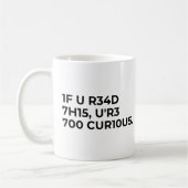 Grappige nerdige code spreuk koffiemok (Links)
