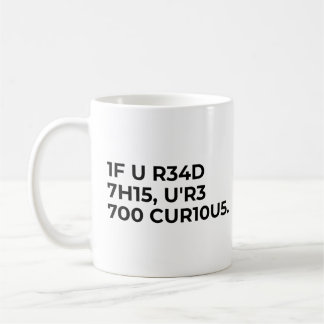 Grappige nerdige code spreuk koffiemok