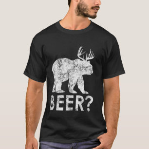 Grappige Nerdy Bier Beer Herten Jager Drinker Pun T-shirt