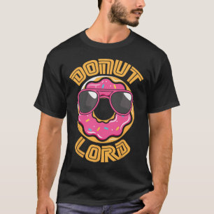 Grappige Nerdy Donut Heer Video Gamer Geek Roze De T-shirt