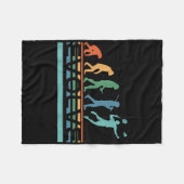 Grappige Nerdy Evolueren Badminton Speler Evolutie Fleece Deken (Voorkant (Horizontaal))
