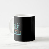Grappige Nerdy Evolueren Badminton Speler Evolutie Koffiemok (Voorkant links)