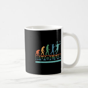 Grappige Nerdy Evolueren Badminton Speler Evolutie Koffiemok