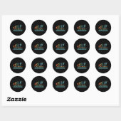 Grappige Nerdy Evoluerende Badminton Speler Evolut Ronde Sticker (Vel)
