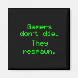 Grappige Nerdy Gamer Sterven Niet Ze Komen Terug V Magneet