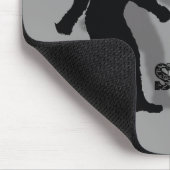 Grappige nerdy geek grote voet sasquatch muismat (Hoek)