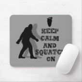 Grappige nerdy geek grote voet sasquatch muismat (Met muis)