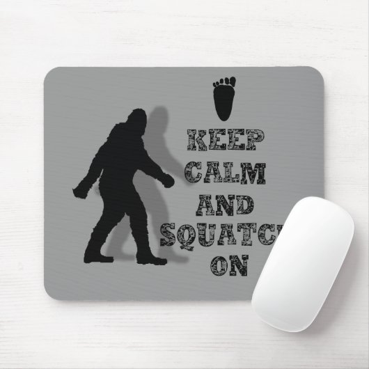 Grappige nerdy geek grote voet sasquatch muismat (Met muis)