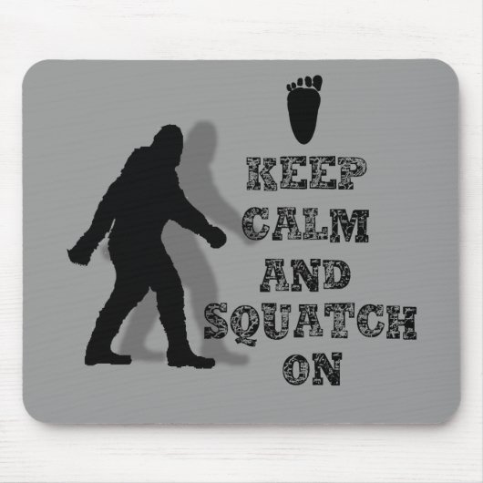 Grappige nerdy geek grote voet sasquatch muismat (Voorkant)